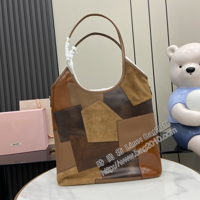 MIU MIU專櫃繆繆最新款hobo托特腋下包 jh2742型號：5BG231
